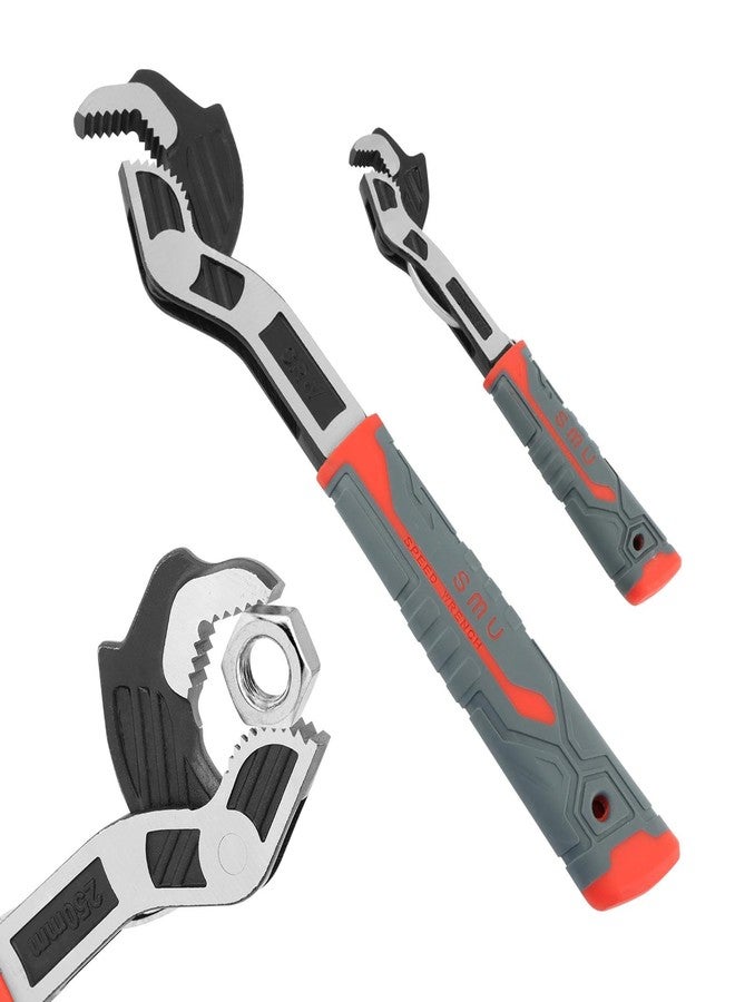 Trasylph 2PCS Adjustable Wrench, 7-15mm,15-35mm Self-Adjusting Quick Wrench,Multifunctional Self-Locking Pipe Wrench Tool,Auto Size Rapid Wrench for Car,Bicycle, Plumbing Repairs - Image 1