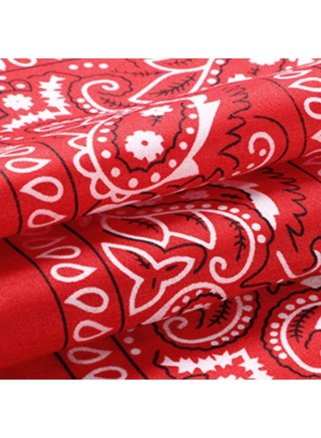 Harse 10 Pcs Paisley Bandanas – Multi-Purpose Cowboy Head Wraps, Scarves & Wristbands for Adults & Kids, 22x22 Inch - Image 2