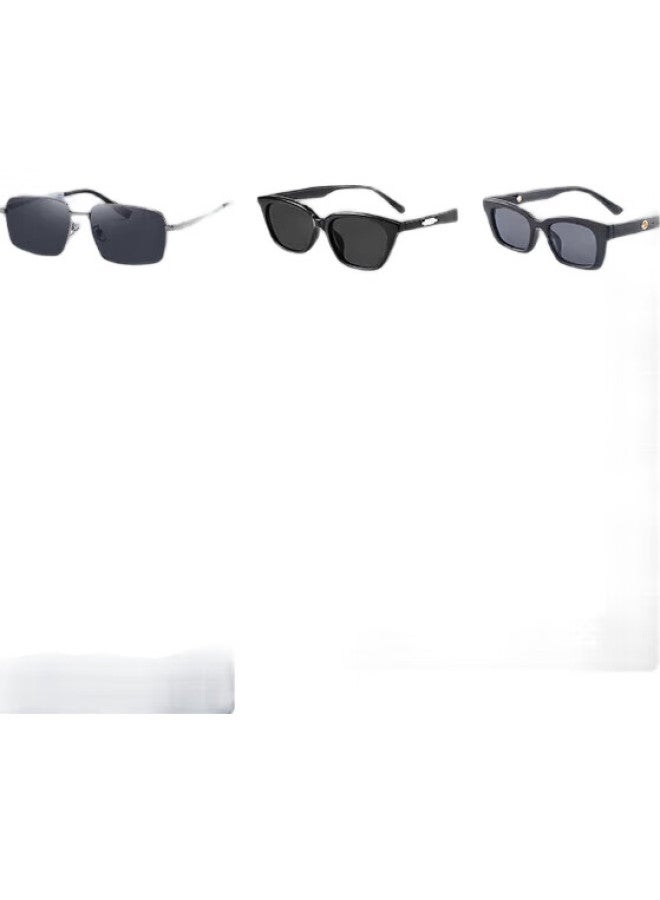 HLA Polarized Sunglasses Men'S Driving Safety Sunglasses Men'S Square Glasses Trendy Gift Gun Frame Grey Lens - Image 3