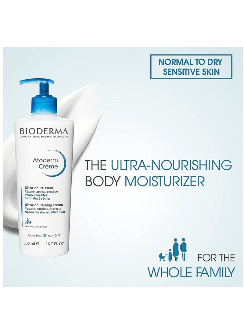 Bioderm Bioderma Ultra Nourishing Cream for Normal to Dry Sensitive Skin from Atoderm, 500 ml  - Image 4