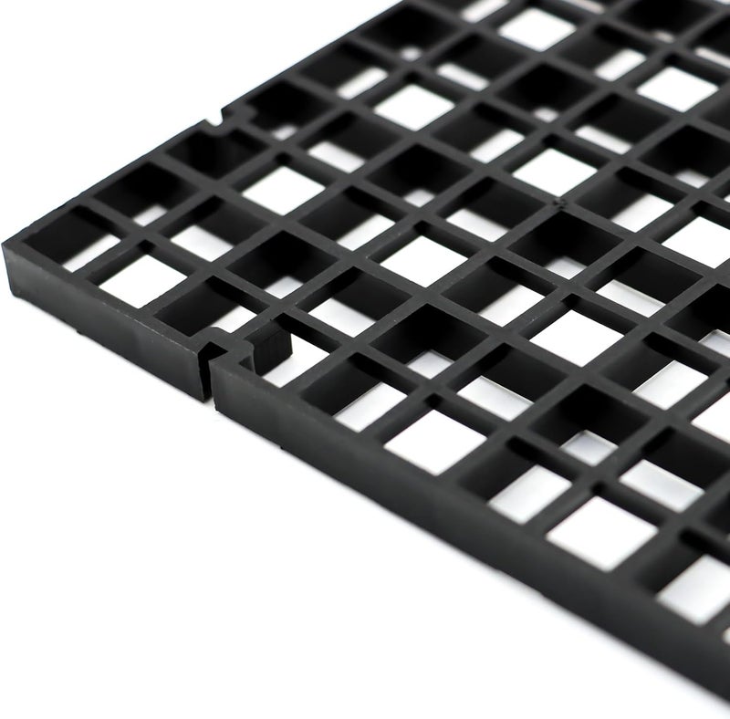 ALEGI Aquarium Fish Tank Bottom Isolation 8 Pcs, Plastic Egg Crate Grid Divider Tray Egg (S 8pcs Black) - Image 4