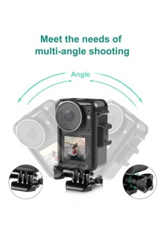 SYOSI Camera Frame Heat Dissipation Bracket Protective Frame for DJI Action 4/3 Camera Plastic Border Vlogging Cage with Movable Base and Short Screw for Video Light Microphone Quick Release Lock  - Image 3