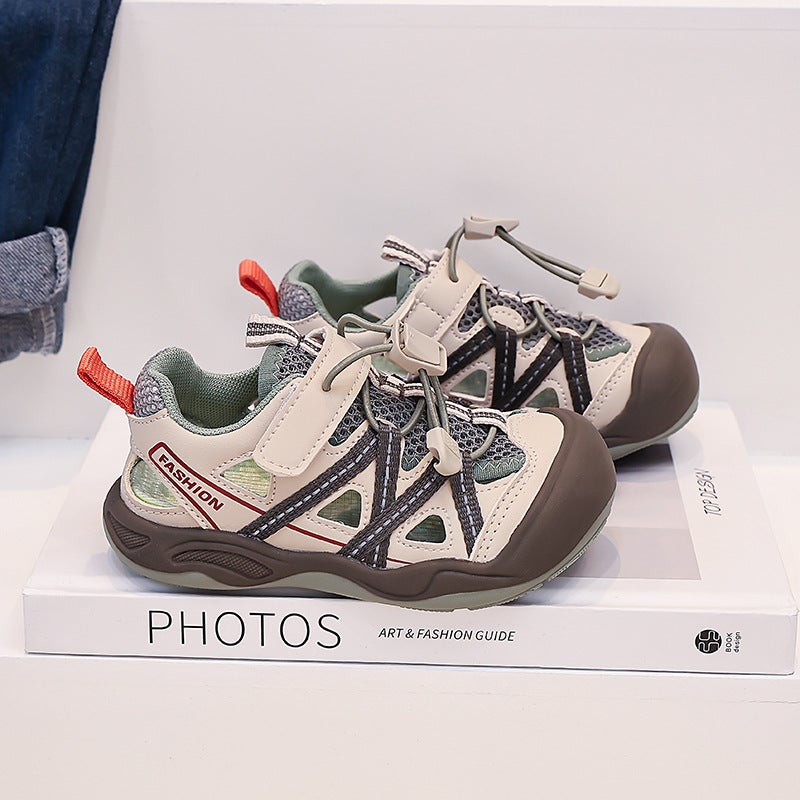 Children''s Sandals, Girls'' Shoes, Summer 2026 New Style, Little Girls'' Closed-Toe Non-Slip Beach Shoes, Medium and Large Children''s Sports Shoes - Image 1