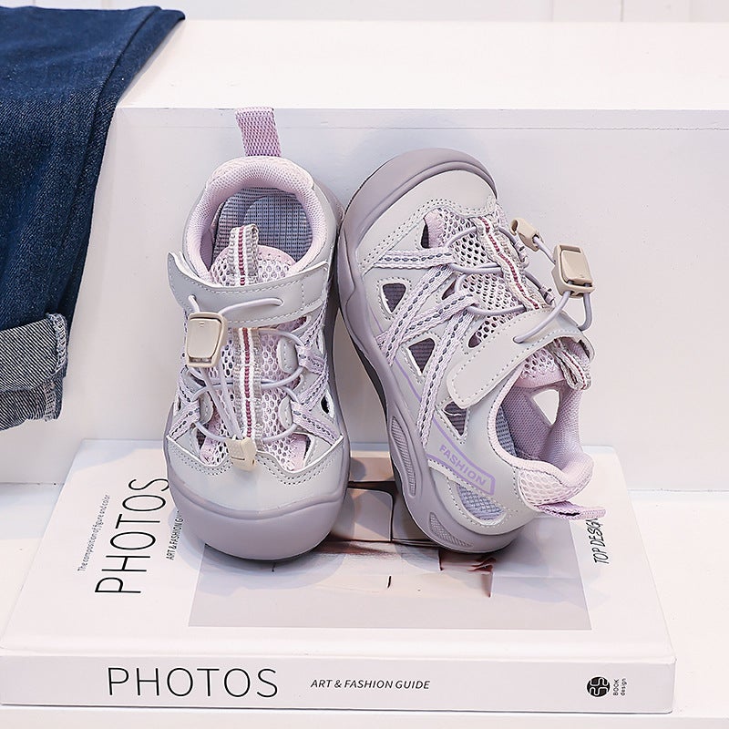 Children''s Sandals, Girls'' Shoes, Summer 2026 New Style, Little Girls'' Closed-Toe Non-Slip Beach Shoes, Medium and Large Children''s Sports Shoes - Image 3