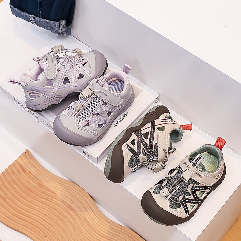 Children''s Sandals, Girls'' Shoes, Summer 2026 New Style, Little Girls'' Closed-Toe Non-Slip Beach Shoes, Medium and Large Children''s Sports Shoes - Image 5