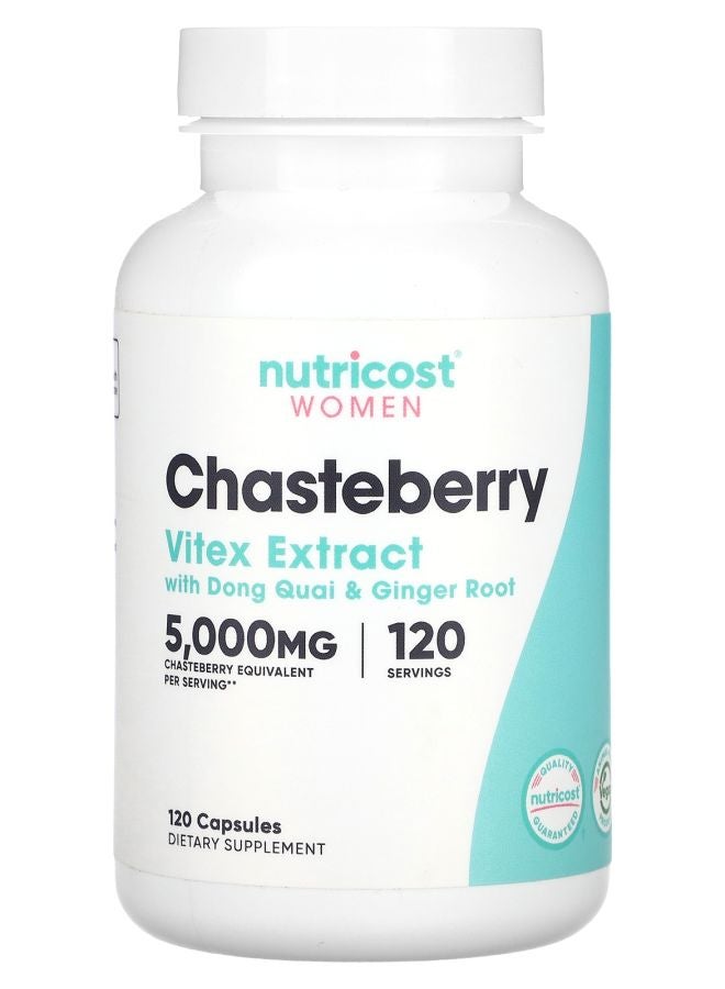 Nutricost Women Chasteberry with Dong Quai & Ginger Root 5000 mg 120 Capsules