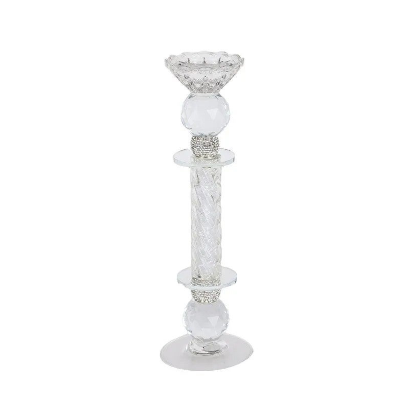 Y&D Handmade Crystal Glass Candle Holder Aroma Diffuser Vase Set, Roman French Retro Wedding Centerpiece Dinner Party Decor, Modern Luxury - Image 4