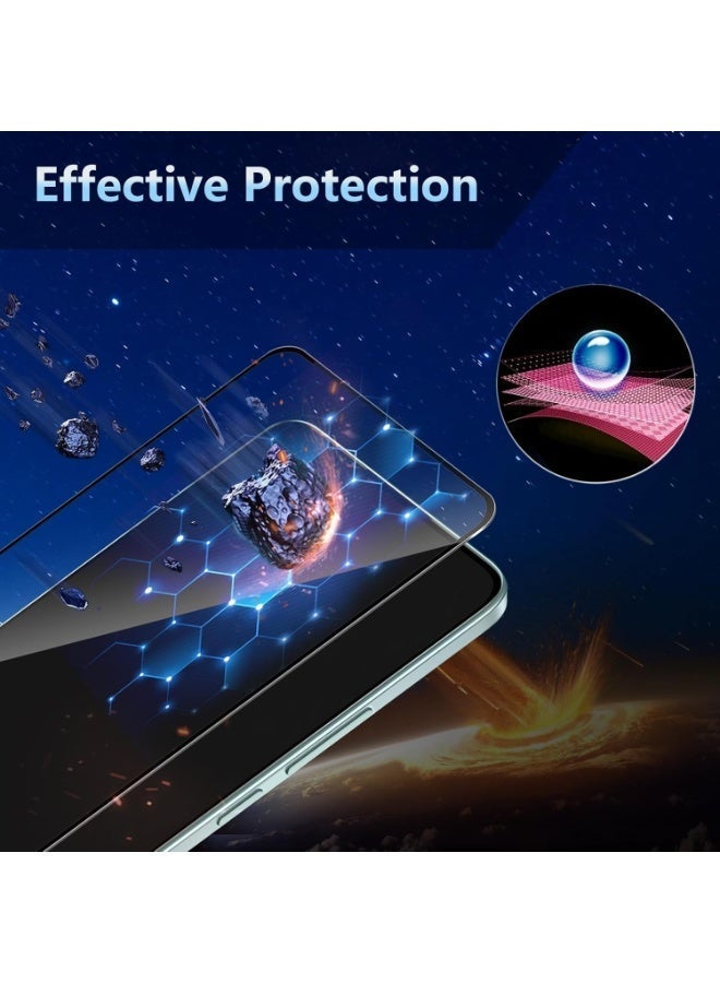 ميجوفاست واقي شاشة زجاجي مقوى لهاتف Redmi NOTE 14، تغطية كاملة من الحافة إلى الحافة بإطار أسود - صلابة 9H، وضوح عالي الدقة، مقاوم للخدش، خالٍ من الفقاعات - Image 4