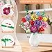 Loyratche Flower Bouquet Building Set Compatible with Lego for Adults 16 Rose Building Block Artificial Flowers Botanical Collection Kit Home Decor Gift for Her 907 PCS - Image 4