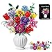 Loyratche Flower Bouquet Building Set Compatible with Lego for Adults 16 Rose Building Block Artificial Flowers Botanical Collection Kit Home Decor Gift for Her 907 PCS - Image 2