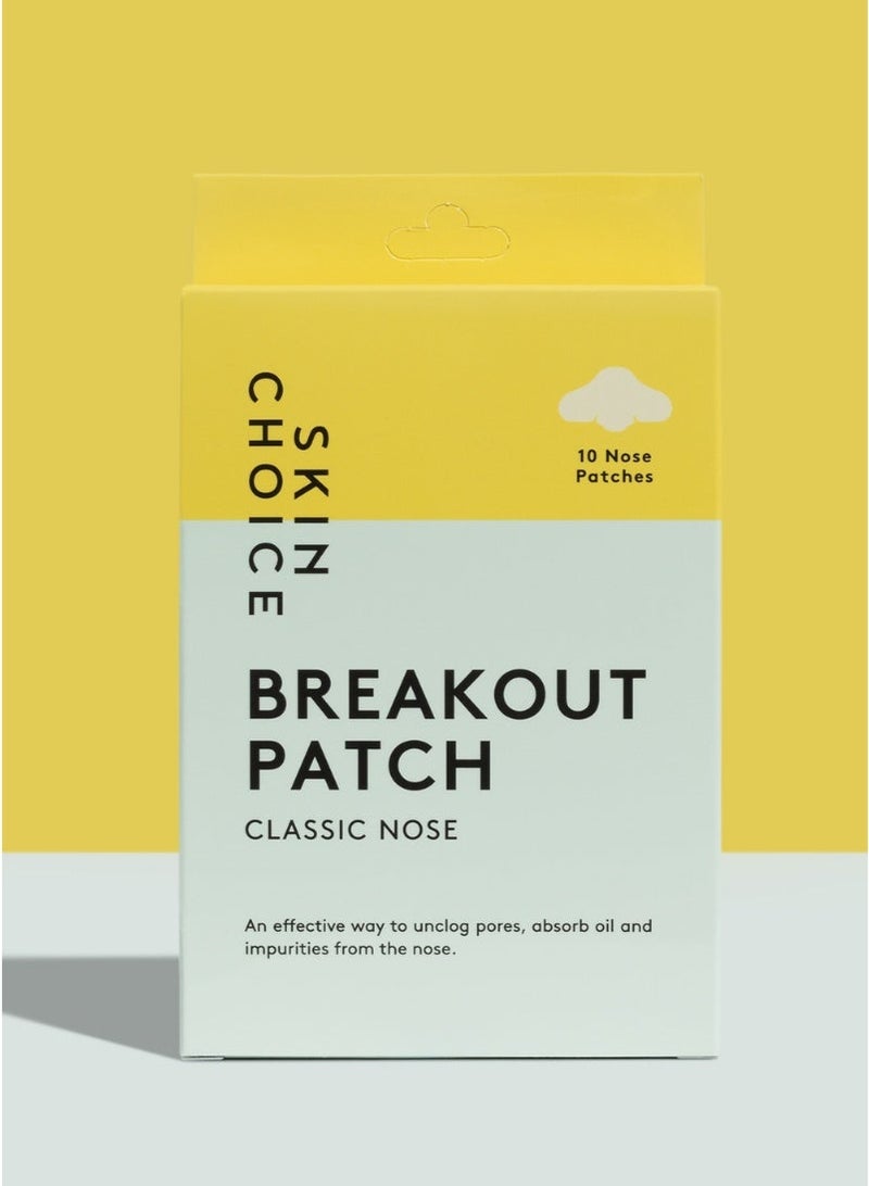 SKIN CHOICE SkinChoice Breakout Patch Classic Nose - Hydrocolloid Pimple Patches - Vegan, Fragrance-free, Gluten-free, Latex-free, Parabens-free, Sulfates-free, Cruelty-free for Face and Body - Pack of 10 - Image 2