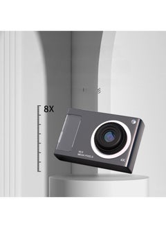 Generic CCD Campus Small Camera 4800W Flash Front And Back Double Ultra-high Definition 4K Children's Camera Toy-Body Color:  Card Reader OTG Line Lanyard Screen Protection Film  - Image 3