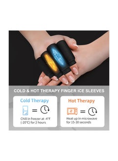 ARNOTEC Finger Ice Sleeves Helthrelife 4 Ice Packs for Fingers, Thumbs & Toes Hot Cold Therapy for arthritis, tendinitis, trigger finger and swollen finger  - Image 3