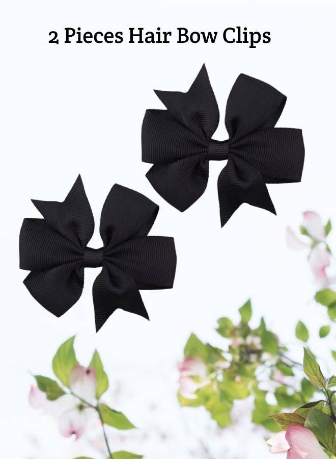 Elite Dose Bow Hair Clips Steel Clamping Body 2 Pieces for Girls - Image 3