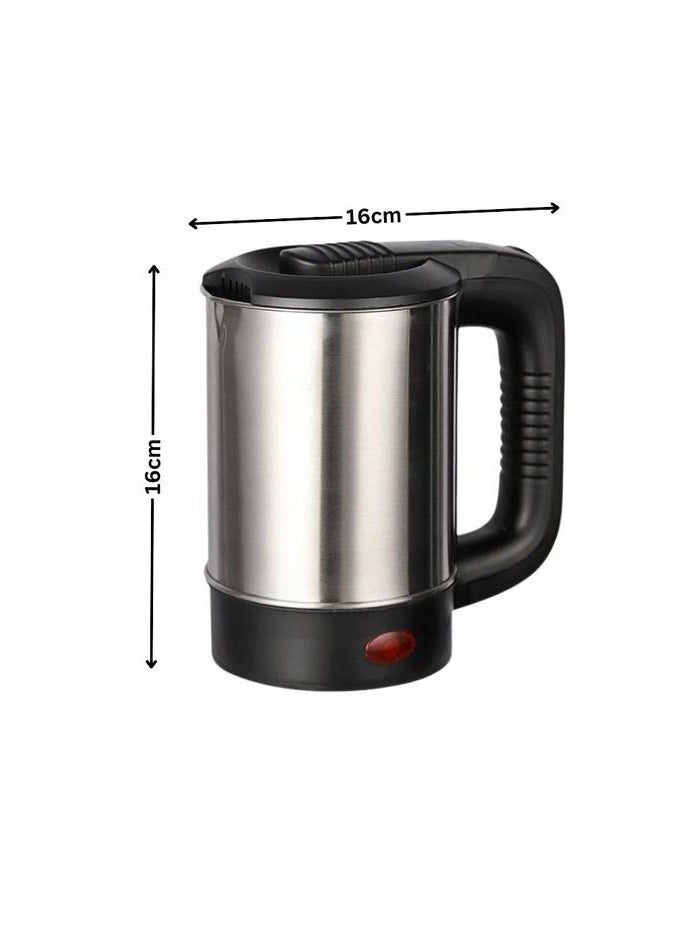 غلاية كهربائية صغيرة سعة 500 مل مع كوبين من البلاستيك - Image 2