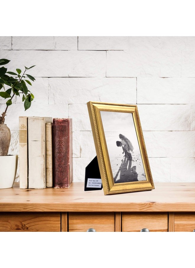 Lawrence Frames Lawrence Frames Classic Bead Picture Frame, 5x7, Gold  - Image 3