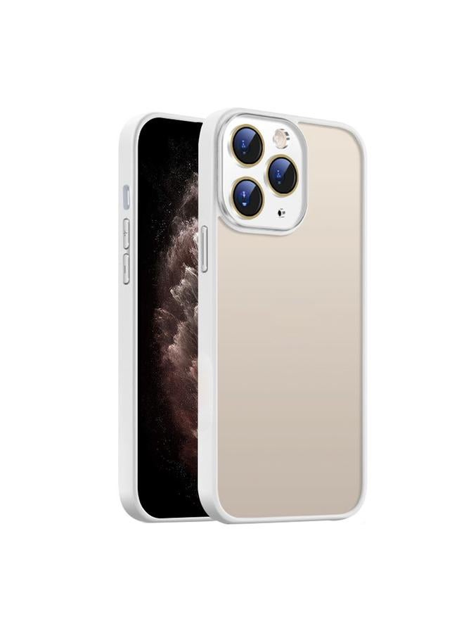 زبون جراب لهاتف iPhone 11 Pro Max، جراب هاتف نانو شبه شفاف بملمس الجلد المصقول - Image 1