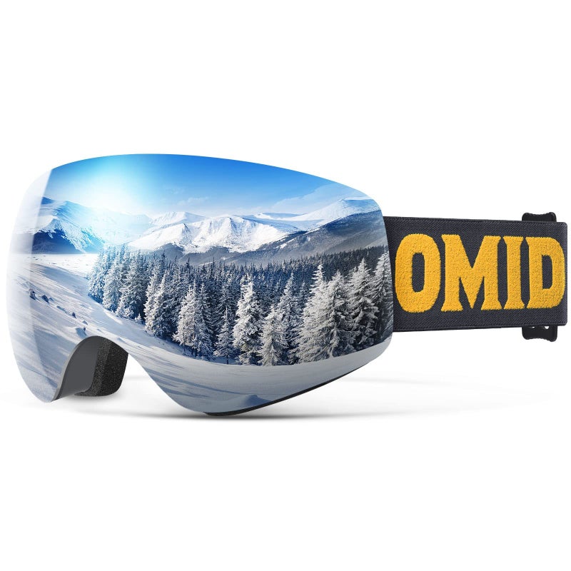 OMID Kids Ski Goggles, Z1 Anti-fog UV Protection Snow Goggles Frameless OTG Snowboard Goggles for Boys Girls Youth - Image 1