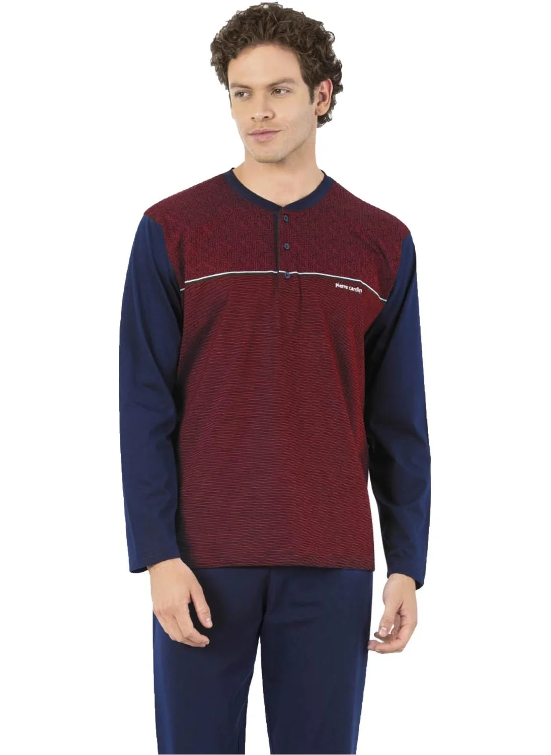 pierre cardin Boxed Men's Pajama Set, Cotton Jacquard Pajama Set