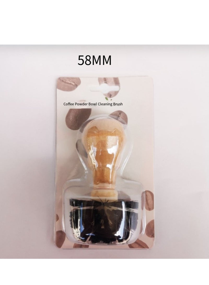 Cleaning Brush, Professional Barista Espresso Cleaning Brush Tool with Wooden Handle, Suitable for Espresso Machine Portable - Image 4