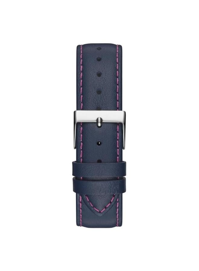 جس ساعة بحزام جلدي وميناء بشعار قزحي - Image 3