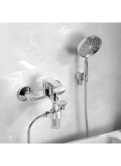saykfoe Bathroom Water Heater Shower Filter, Reusable Sink Water Filter, 316L Stainless Steel Filter, Washing Machine/Shower/Tap Filter (Silver)  - Image 4