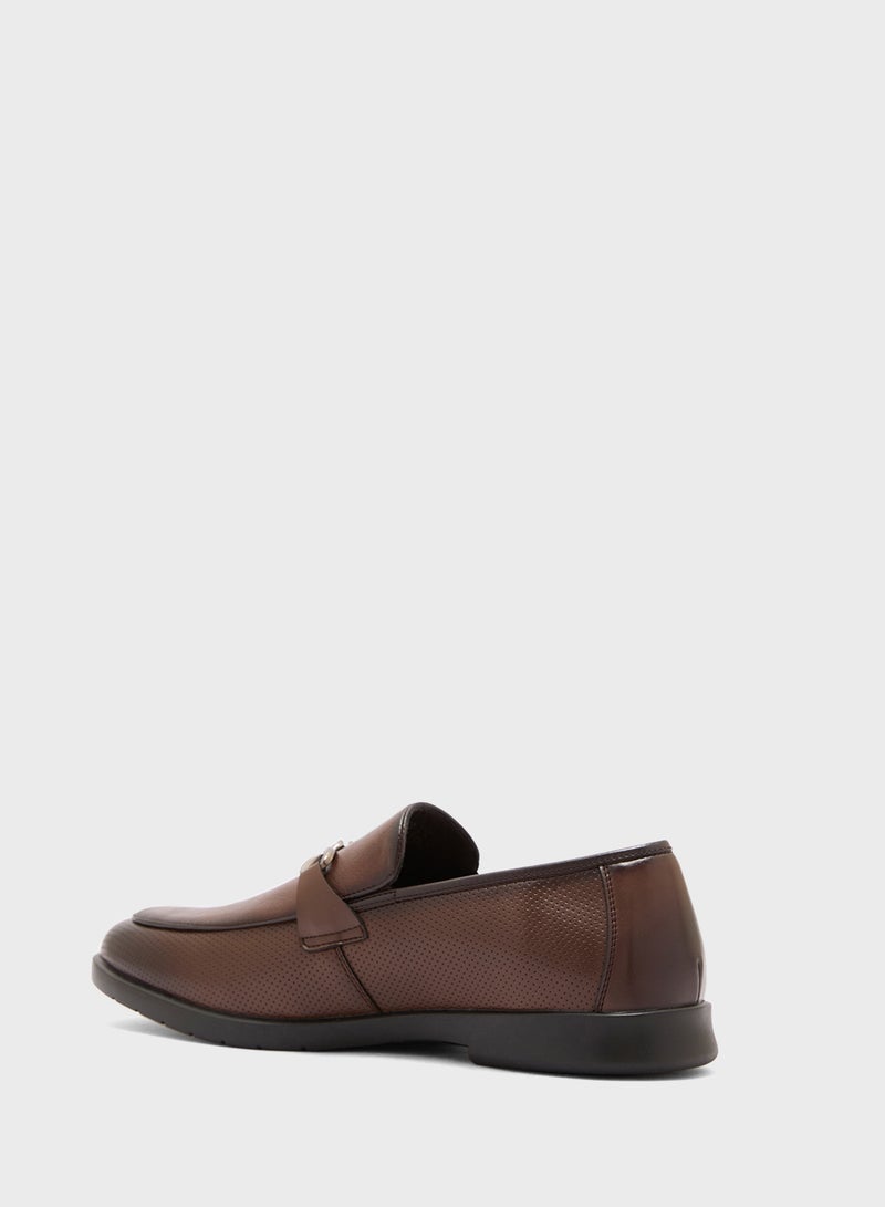 Robert Wood Trim Detail Formal Slip Ons - Image 2