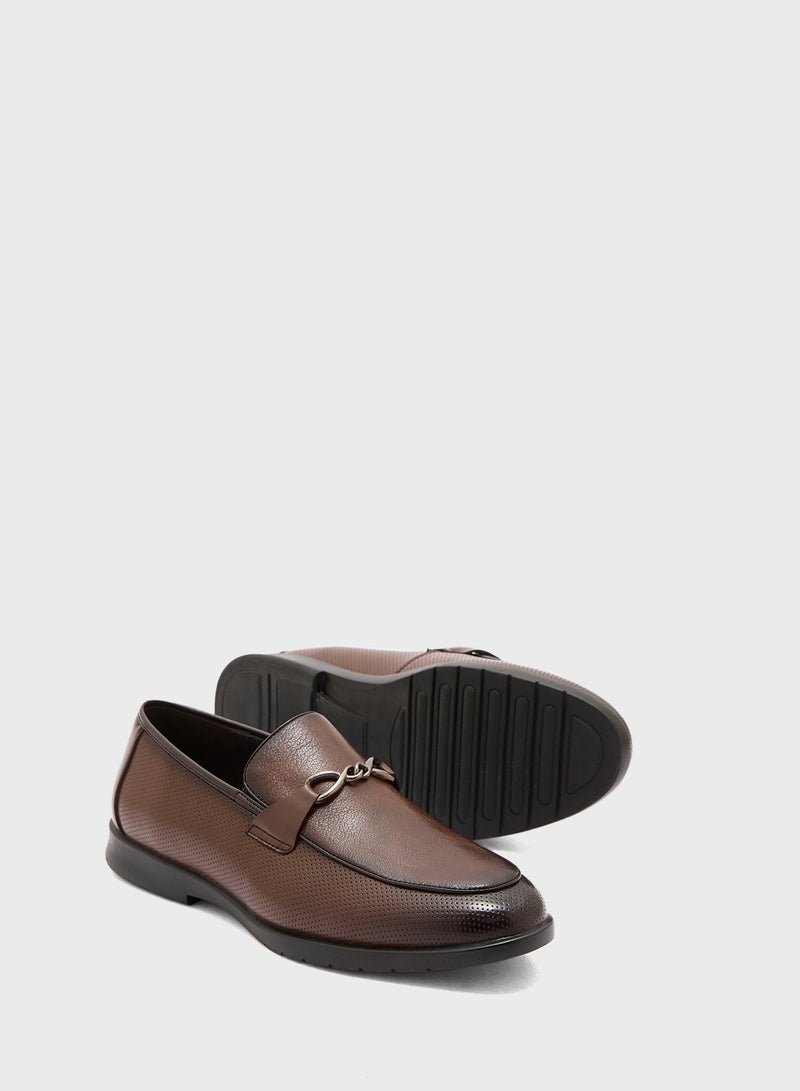 Robert Wood Trim Detail Formal Slip Ons - Image 3