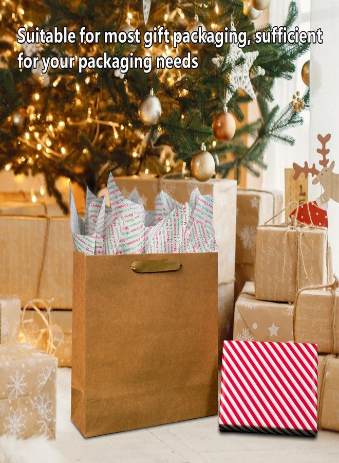 Bobobag بوبوباج، ١٥٠ ورقة، مقاس ٢٠ × ١٤ بوصة، ورق تغليف هدايا عيد الميلاد، أحمر، أخضر، أبيض، أحمر مائل، ورق تغليف عيد ميلاد سعيد - Image 5