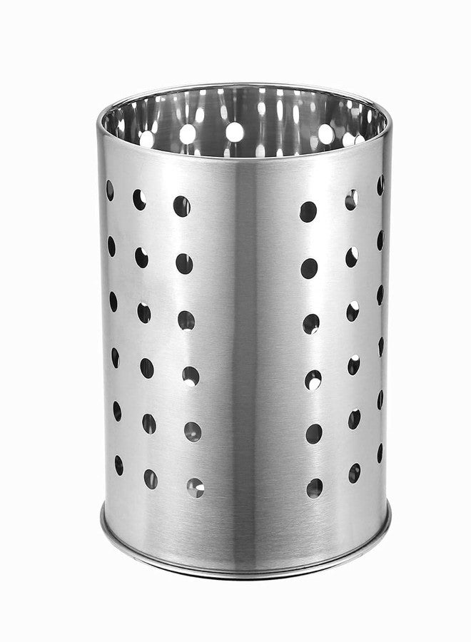 Karfe Stainless Steel Cutlery Holder Case Spoon Holder Perforated Multipurpose Pen Stand for Kitchen & Dining Table (Holds 30 Pieces) Pack of 1 - Image 1