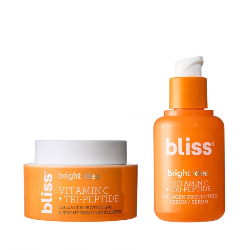 Bliss Vitamin C Brighten Up Moisturizer + Serum Duo - Brightening & Hydrating - All-Day Moisture, Daily Use - Clean - Vegan & Cruelty-Free - Image 3