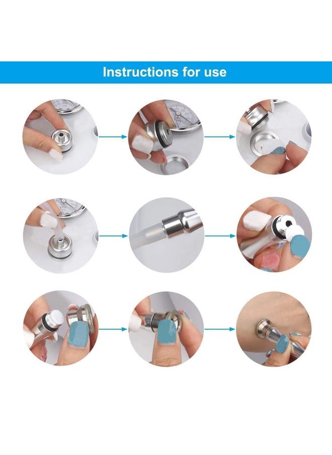 ZUOU Diamond Dermabrasion Head Microdermabrasion Exfoliator Home Facial Dermabrasion Tool Dermabrasion Replacements 9Tips  - Image 5