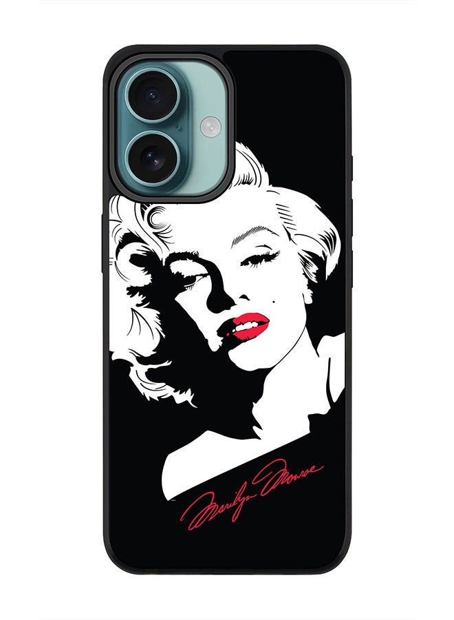 Stylizedd For iPhone 16 Case [Compatible with MagSafe] Slim Magnetic cover Phone Case iPhone 16 -Marilyn Monroe - Image 1