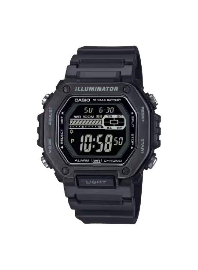 CASIO Men's Resin Digital Watch MWD-110HB-1BVDF - 47.2 mm