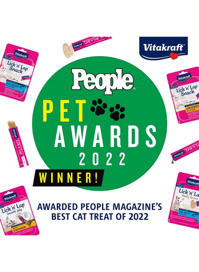 Lick 'N' Lap Salmon Flavor Creamy Treats For Cats, Low Calorie, GrabNGo Squeeze Tube Treats Or Saucy Food Topping, 5 Pack - pzsku/ZF57D56566D03948BEE34Z/45/_/1726219607/9127c447-8c4a-4114-a2d2-ad54905085fe
