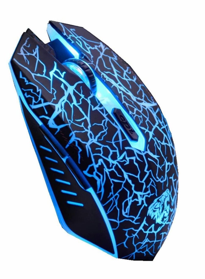 Captaintech C10 Wireless Gaming Mouse Rechargeable Silent Optical Mice 7 Colors LED Lights - Image 2