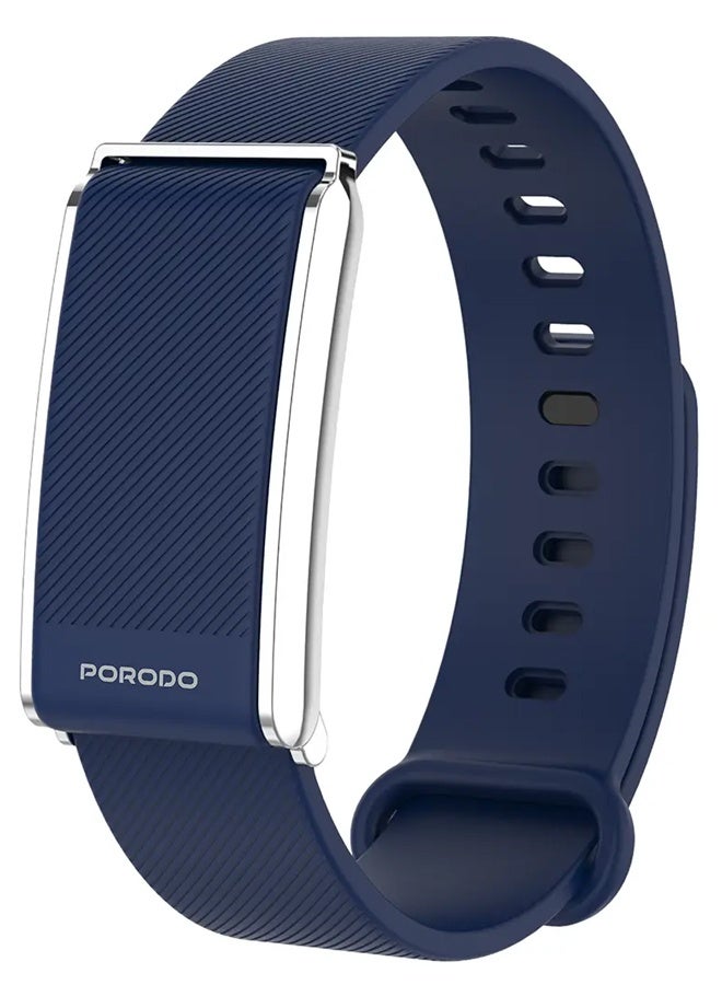 Porodo TrackFit Screenless Smart band Activity Fitness Tracker Blue - Image 1