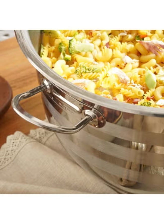 OMS 34Cm Stainless Steel Casserole - Made In Turkey - Image 4