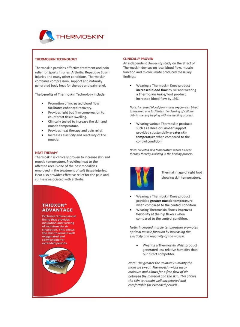 Thermoskin Thermal Lumbar Support with Internal Stays for Extra Support Medium 81-90cm - Image 2