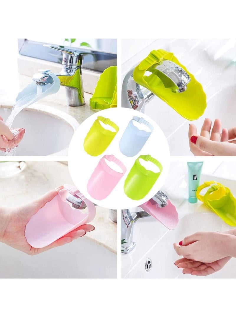 SYOSI Faucet Extender for Kid, Sink Faucet Extender for Toddler Hand, Wash Helper Bathroom Sink for Babies and Children Fun Hand-Washing Adjustable Safety Tap Guide 4 Pcs - Image 5