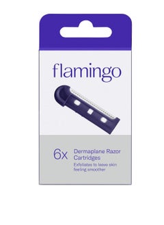 FLAMINGO Flamingo Dermaplane Facial Razor Blade Refills for Women - 6 Count  - Image 1