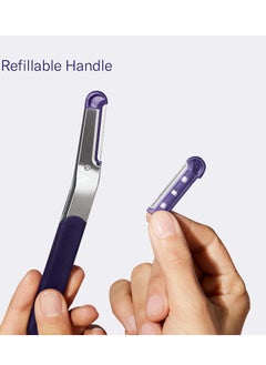 FLAMINGO Flamingo Dermaplane Facial Razor Blade Refills for Women - 6 Count  - Image 3