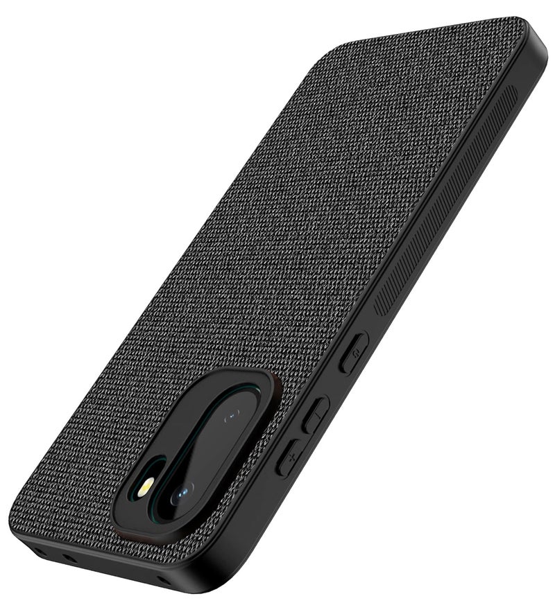 Kapa Soft Full Fabric Protective Back Case Cover for OnePlus 15R | Shockproof Slim Hard Anti Slip Back Case (Black) - Image 1