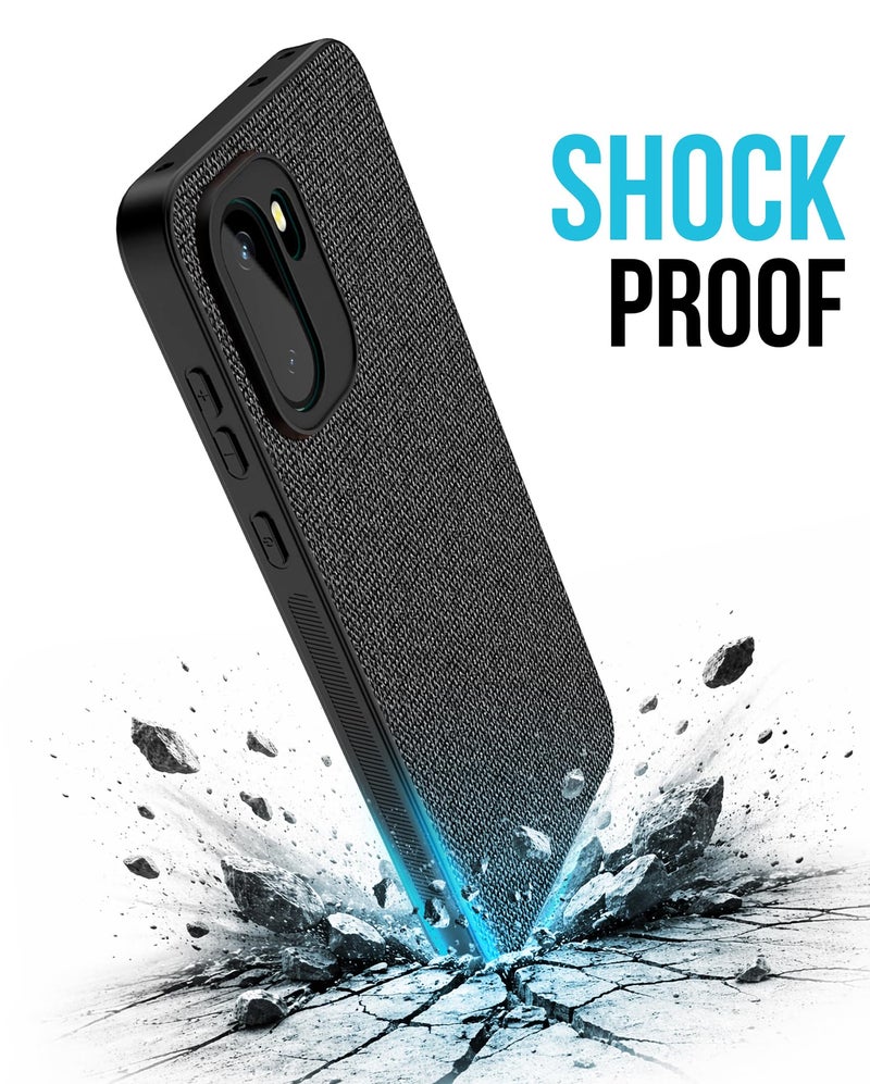 Kapa Soft Full Fabric Protective Back Case Cover for OnePlus 15R | Shockproof Slim Hard Anti Slip Back Case (Black) - Image 5