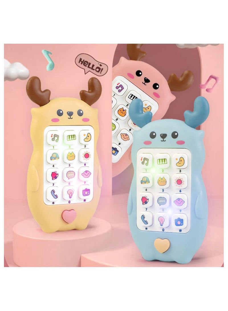 Toy Phone, Baby Toy Phone, Kids Phone Toy Age 1-6, Toddler Fake Phone Gifts and Educational Learning Sensory Toys, for 6-12 12-18 Months 1-6 Year Old Girls Boys Babies Toddlers Newborn Baby Toys Gifts - Image 3