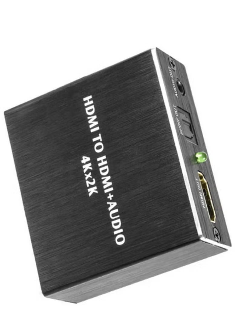 Reacon HDMI Audio Extractor HDMI to Optical TOSLINK SPDIF with 3.5mm Stereo Audio Splitter Converter Supports Dolby Digital/DTS 5.1CH, 3 EDID Modes (Pass/2CH/5.1CH) for HDTV Soundbar Home Theater - Image 1