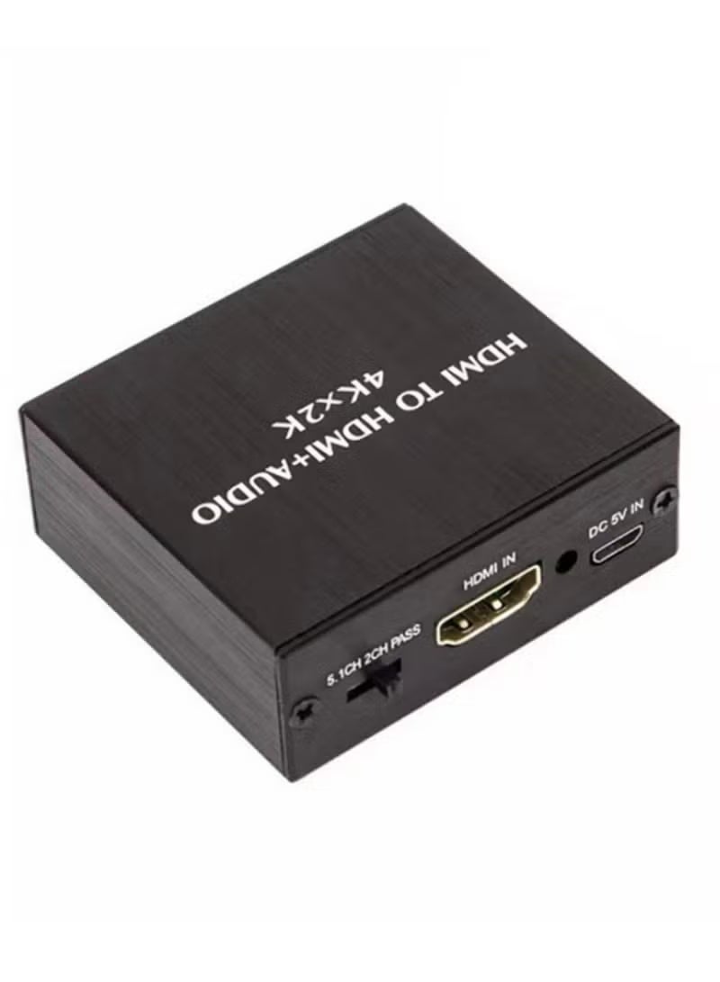 Reacon HDMI Audio Extractor HDMI to Optical TOSLINK SPDIF with 3.5mm Stereo Audio Splitter Converter Supports Dolby Digital/DTS 5.1CH, 3 EDID Modes (Pass/2CH/5.1CH) for HDTV Soundbar Home Theater - Image 2