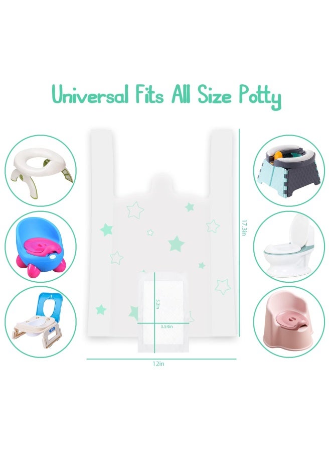 Sundee Potty Chair Liners Portable Disposable Potty Liner Bags for Universal Potty Training Toilet Seat Toddler Outdoors Travel Baby Toilet Liners 30 Pack - Image 2