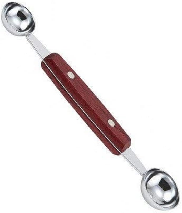Winco Melon Baller with Wooden Handle - Professional Kitchen Tool