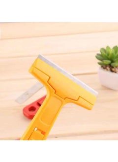 Vroxy Vroxy Portable MultiPurpose Hand Tool for Tiles Scraper Shovel Cutter with 3pcs Extra Blades Floor Scraper with Durable Plastic Handle 1Pcs  - Image 5